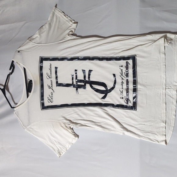 Elvis & Jesus Men's Size Large White & Black Tee Shirt - Picture 1 of 8